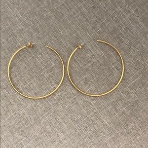 Madewell oversized gold hoops